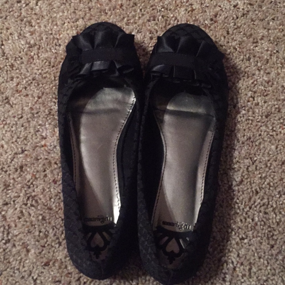 Black Fergalicious flats